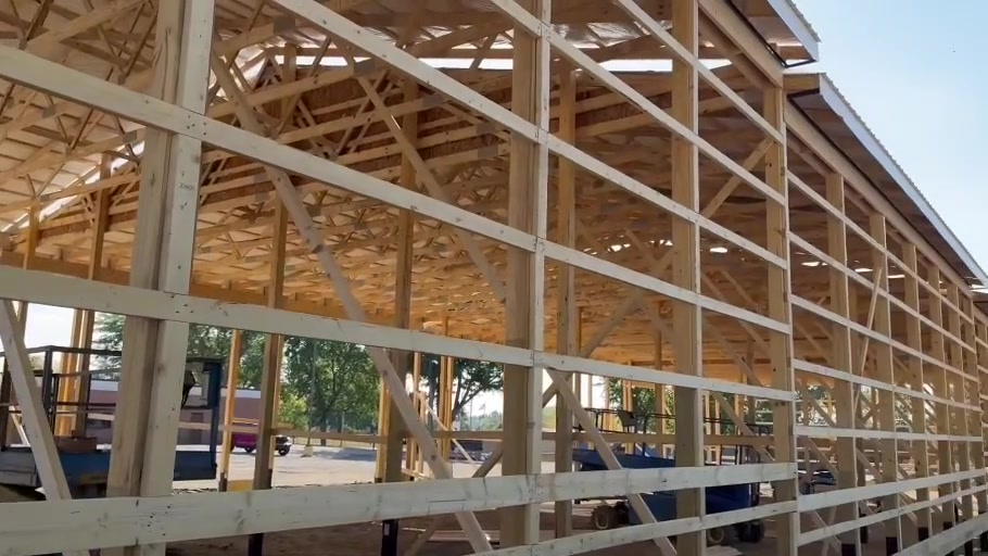 PROFLEX commercial building during framing